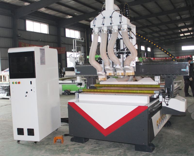 four spindle wood cnc router 