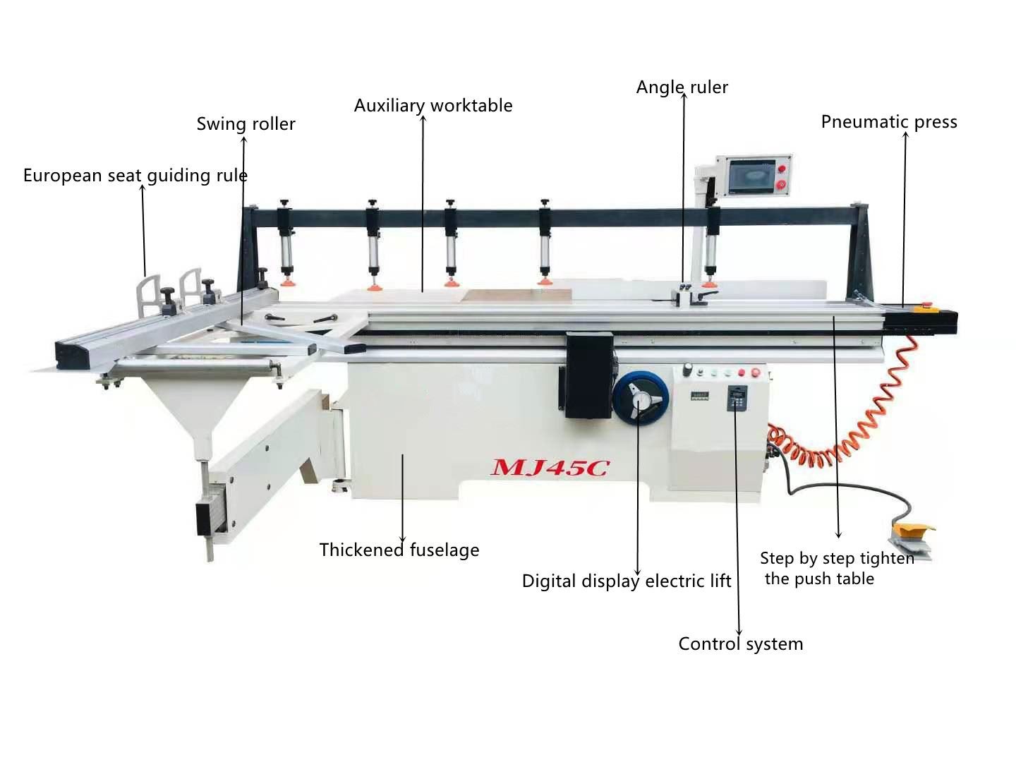 Precision sliding table saw